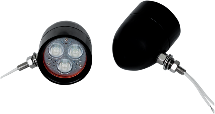 Black Cool Magic Billet Bullet Led Driving Lights - Custom Dynamics Black Magic Billet Bullet Led Driving (755x402), Png Download