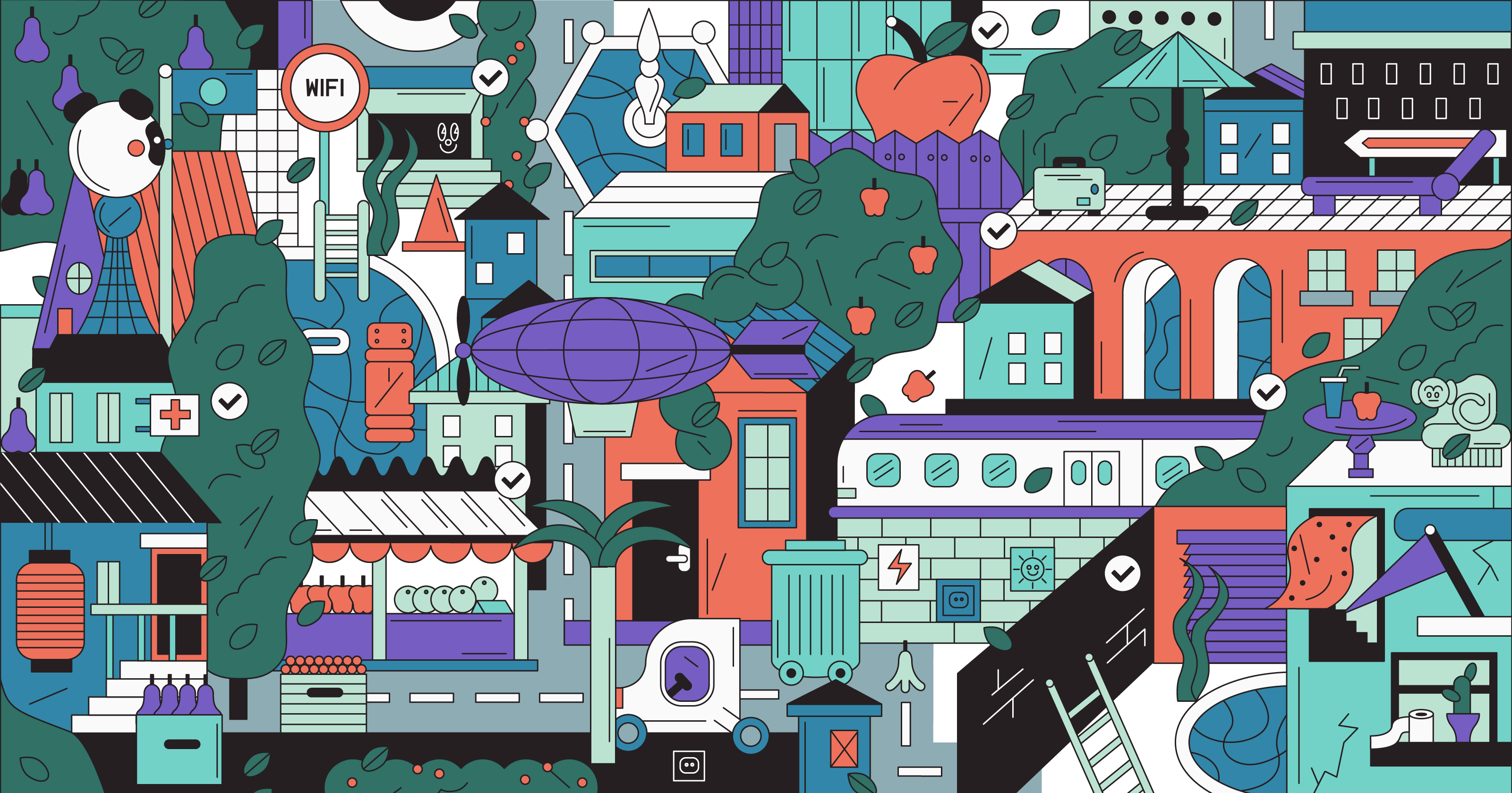 The Future Of Cites - City (3201x1679), Png Download