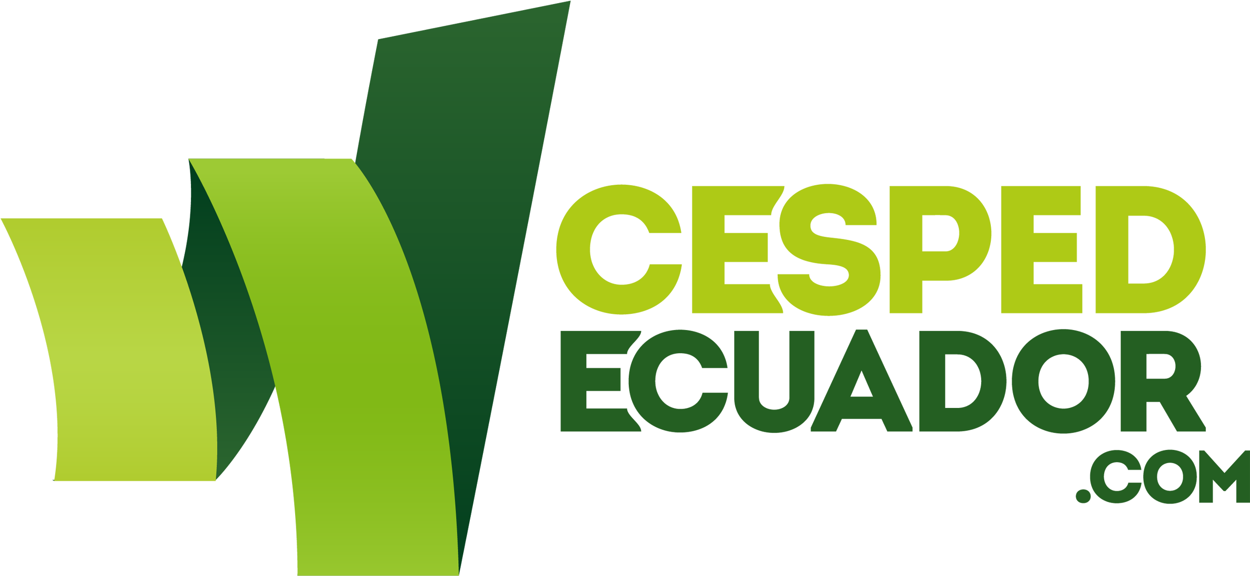 Césped Ecuador - Logo Cesped (2854x1315), Png Download