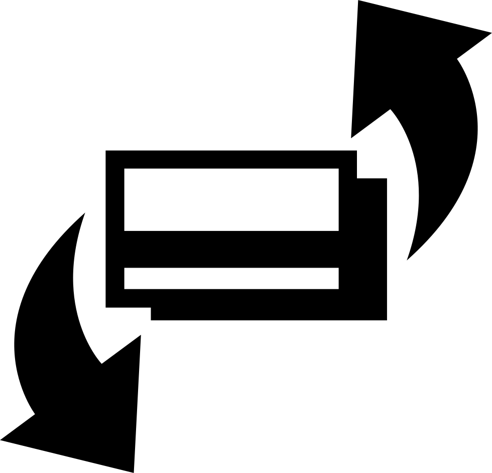 Card With Two Rotating Arrows Comments - Credit Card (980x942), Png Download