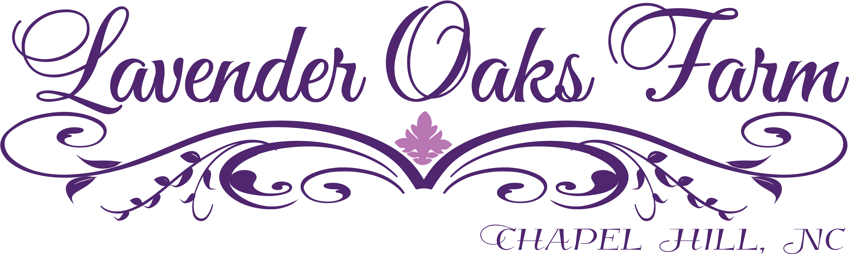 Lavender Oaks Farm Logo Final Logo In Color Lavender - Lavender Oaks Farm (2799x905), Png Download