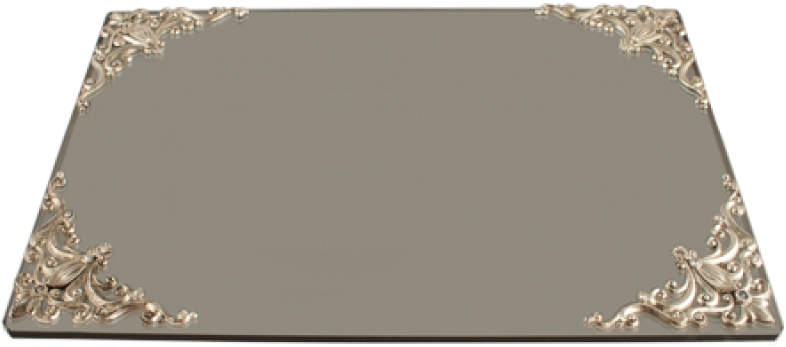 Quest Collection Tray48a Silver Cornered Tray (800x800), Png Download