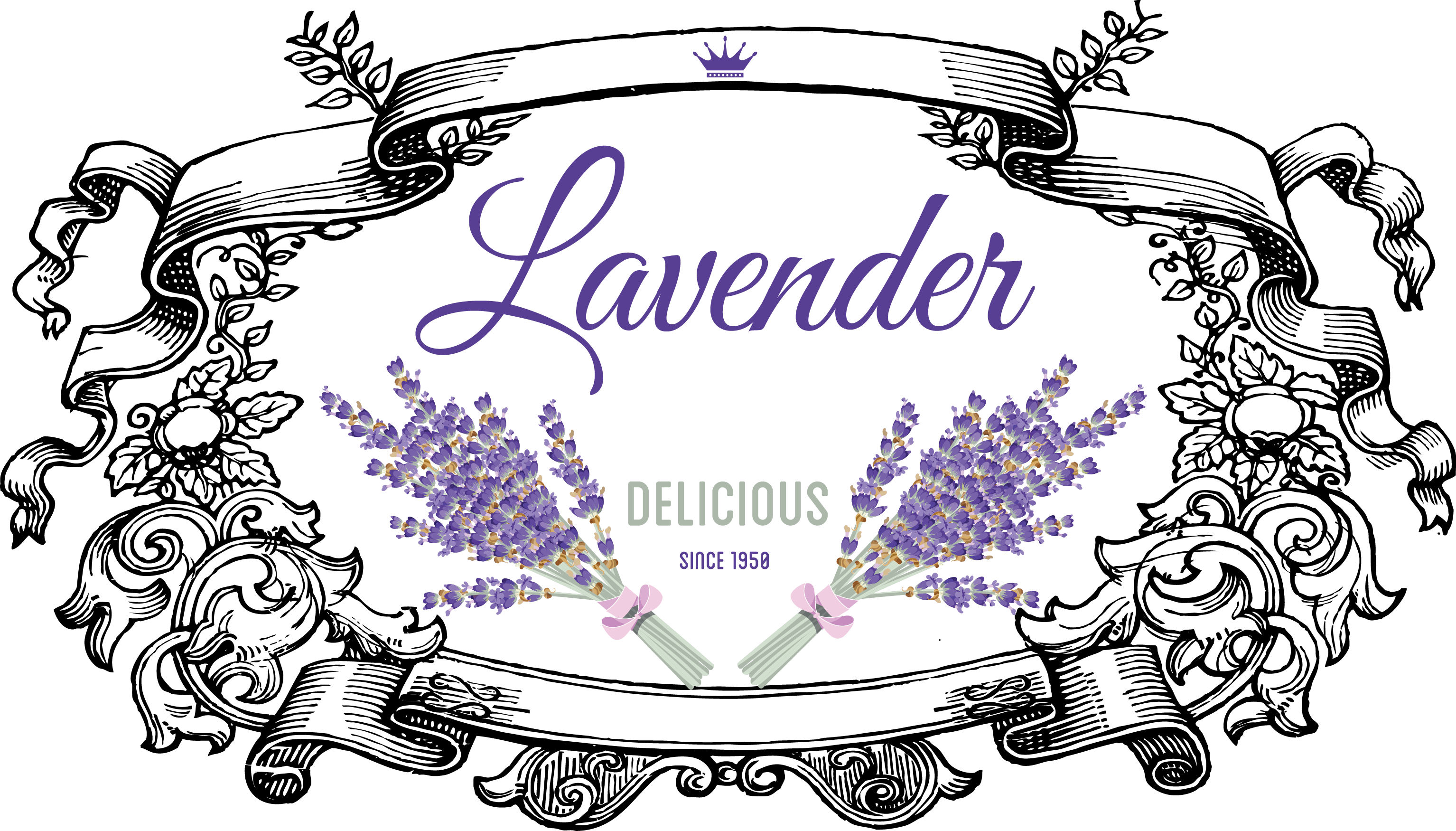 My Design/lavander Todo - Floral Design (3068x1750), Png Download