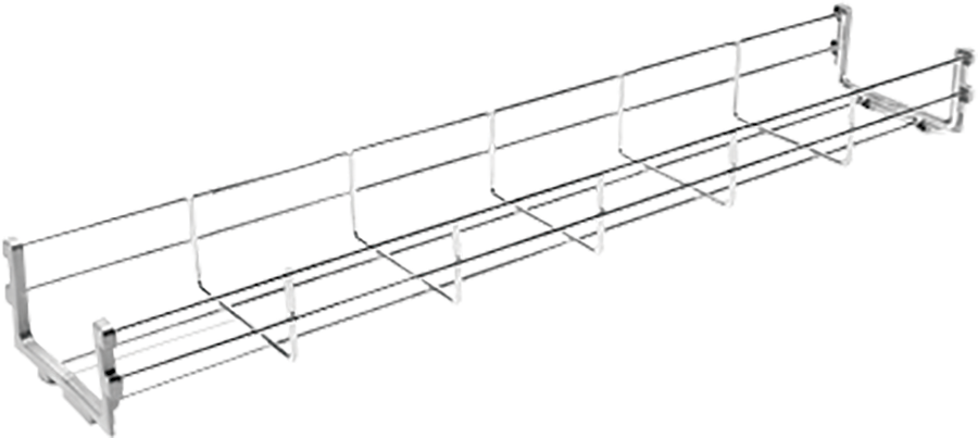 A4 Wire Cable Tray - 800mm Wire Basket Cable (900x403), Png Download