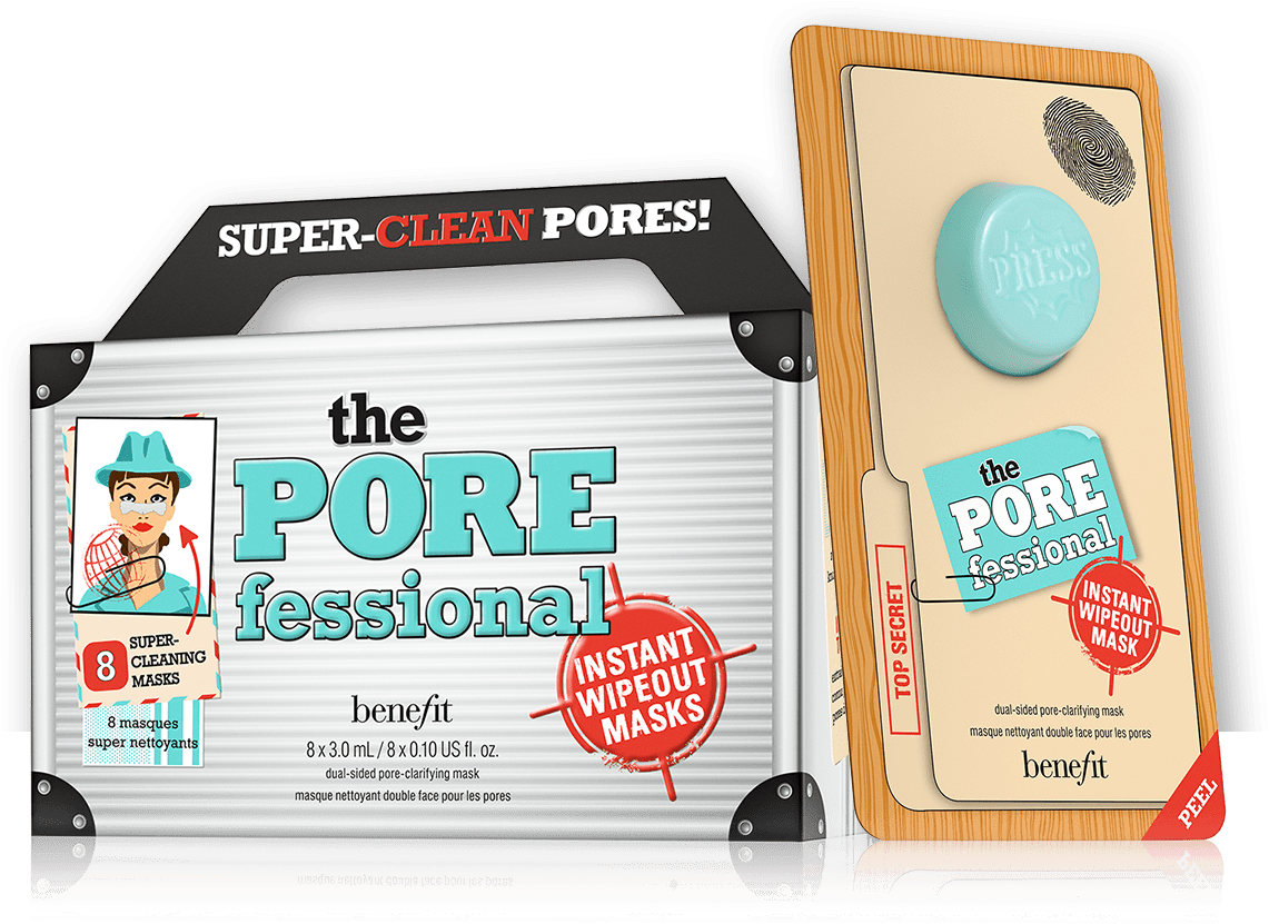 Instant Wipeout Masks - Benefit Cosmetics The Porefessional Instant Wipeout (1220x1380), Png Download