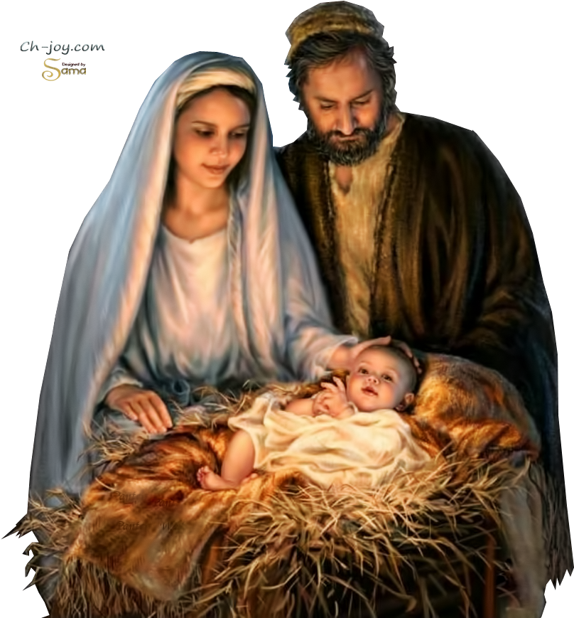 Holy Family, Merry Christmas Jesus, Mary Christmas, - Jesus Birth Images Png (840x946), Png Download