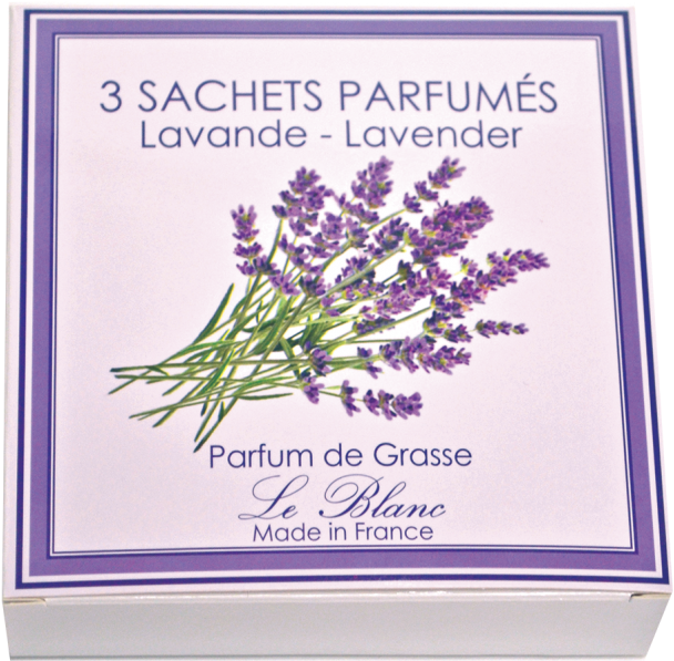 3 Scented Sachet Box Cotton Flower - Le Blanc - Lavender-scented Sachet - Multi Coloured (790x790), Png Download