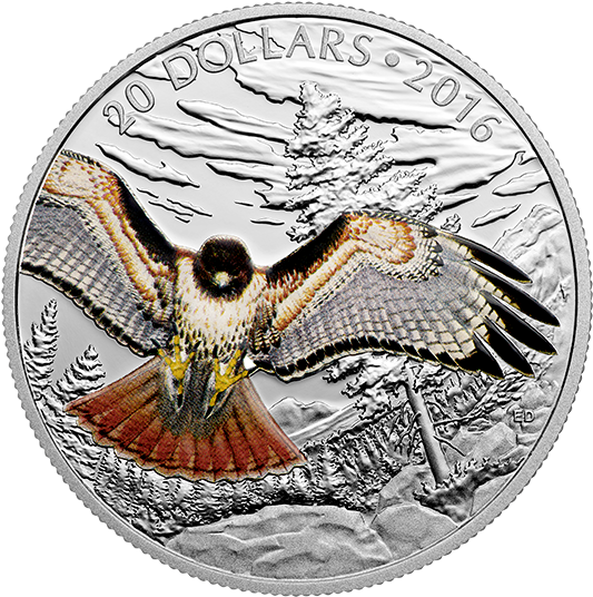 Fine Silver Coin Majestic Animals - Silver Coin (570x570), Png Download