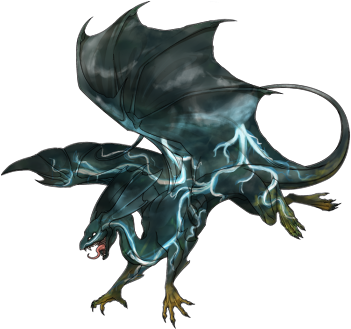 Stormy Skies - Dragons (350x350), Png Download