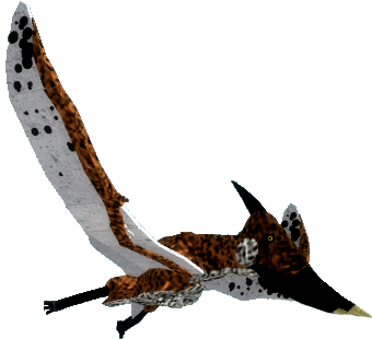 Female Pteranodon - Caterpillar (430x395), Png Download