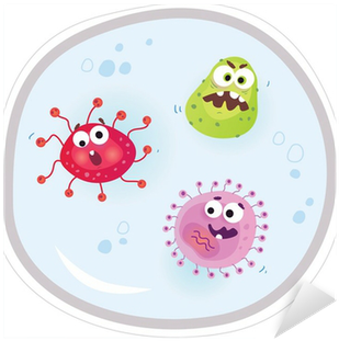 Germs Under The Microscope - Germs Under Microscope (400x400), Png Download