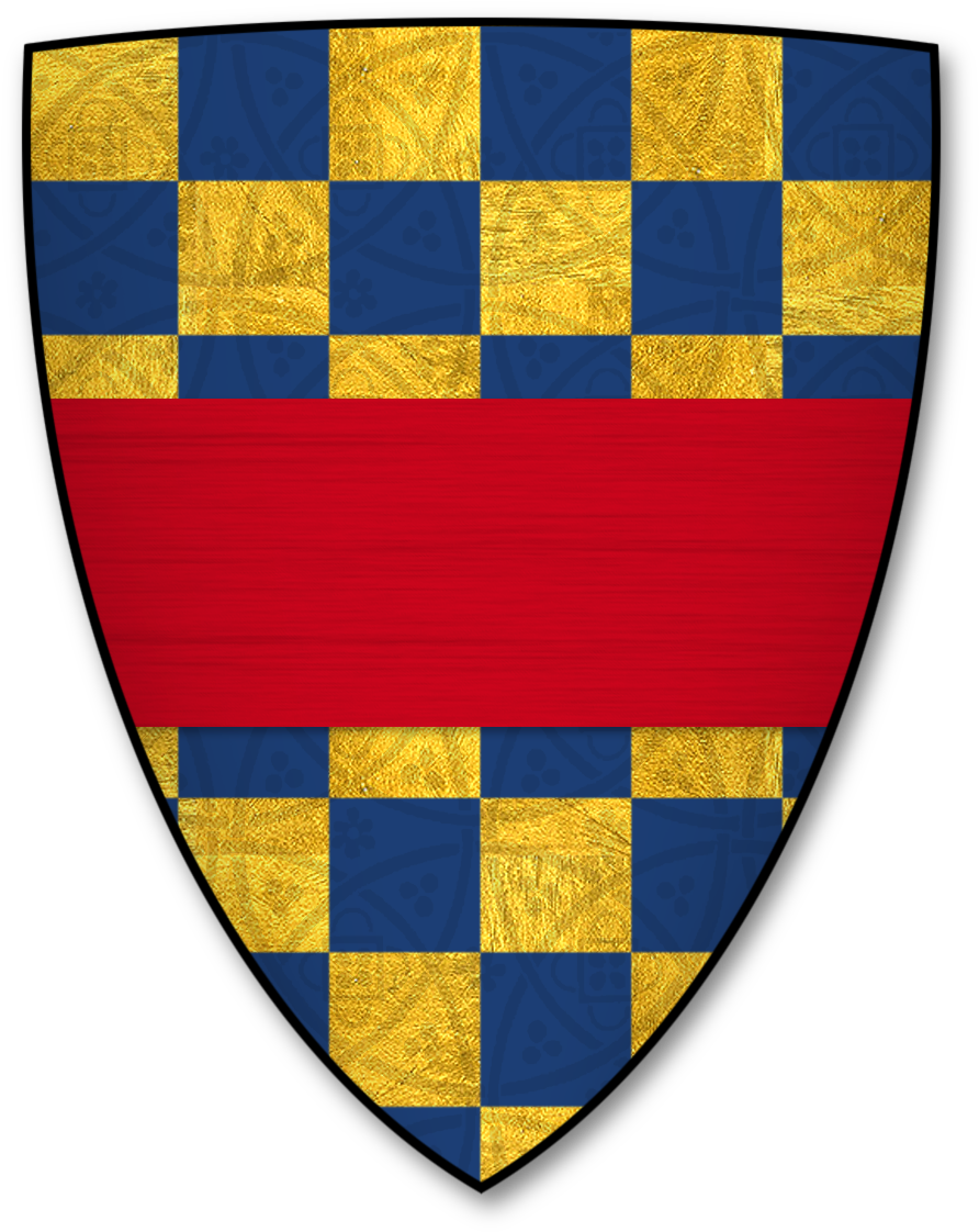Armorial Bearings Of The Clifford Family Of Perrystone - Tapete Quadriculado Preto E Branco (1200x1200), Png Download