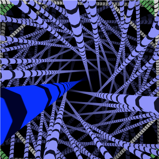 A Computer Generated View Of The Clifford Parallels - Clifford Parallel (639x895), Png Download