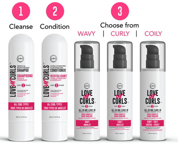Love Your Curls Products (600x489), Png Download