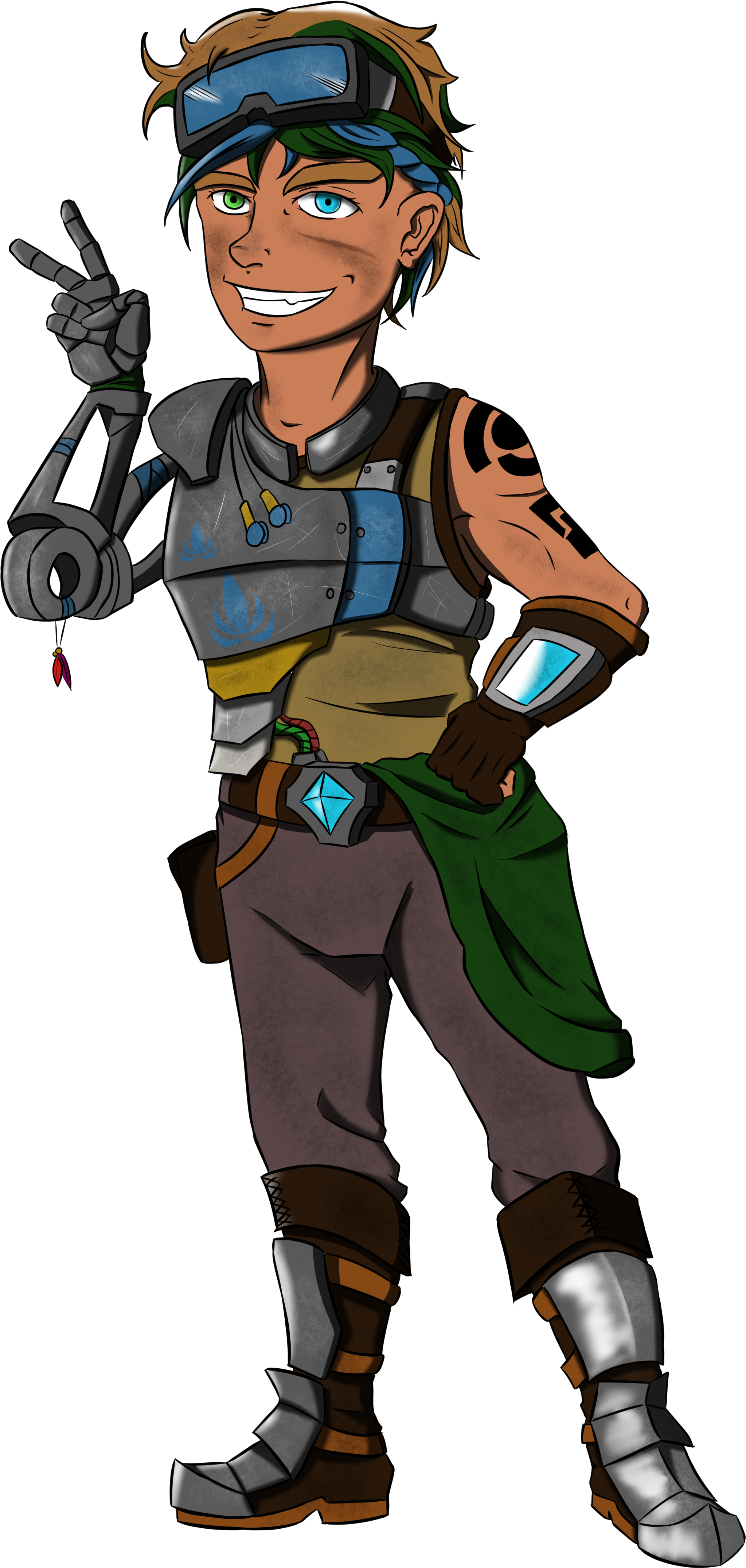 Silva The Halfling Techie - Twili (3307x4677), Png Download
