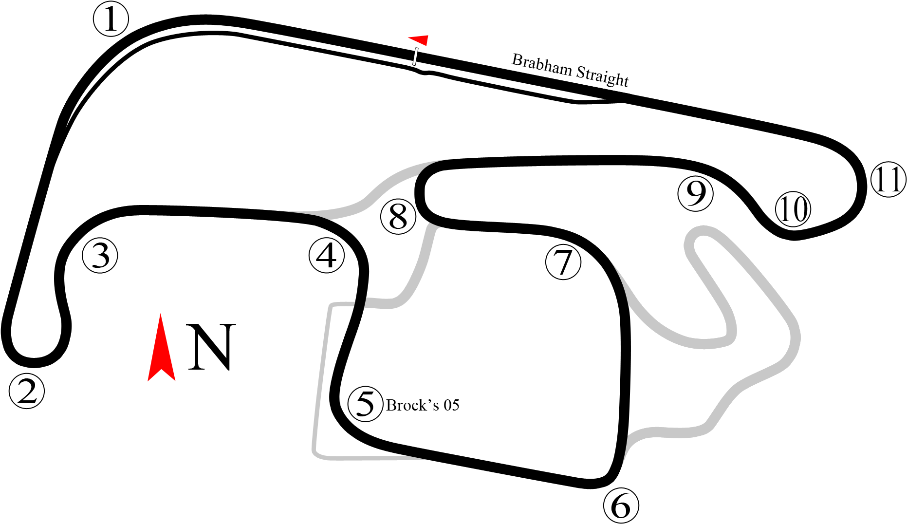 Sydney Motorsport Park Gardner - Eastern Creek Gp Circuit (2000x1205), Png Download