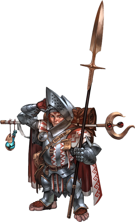 Post - Dungeons And Dragons Halfling Paladin (446x730), Png Download