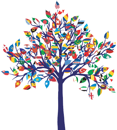 Tag - Perception - Tree Of Flags (374x416), Png Download