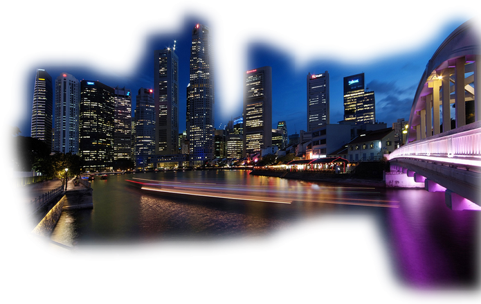 Png Vegyes Táj Képek A Design Flatcast - Singapore Nightlife (700x468), Png Download