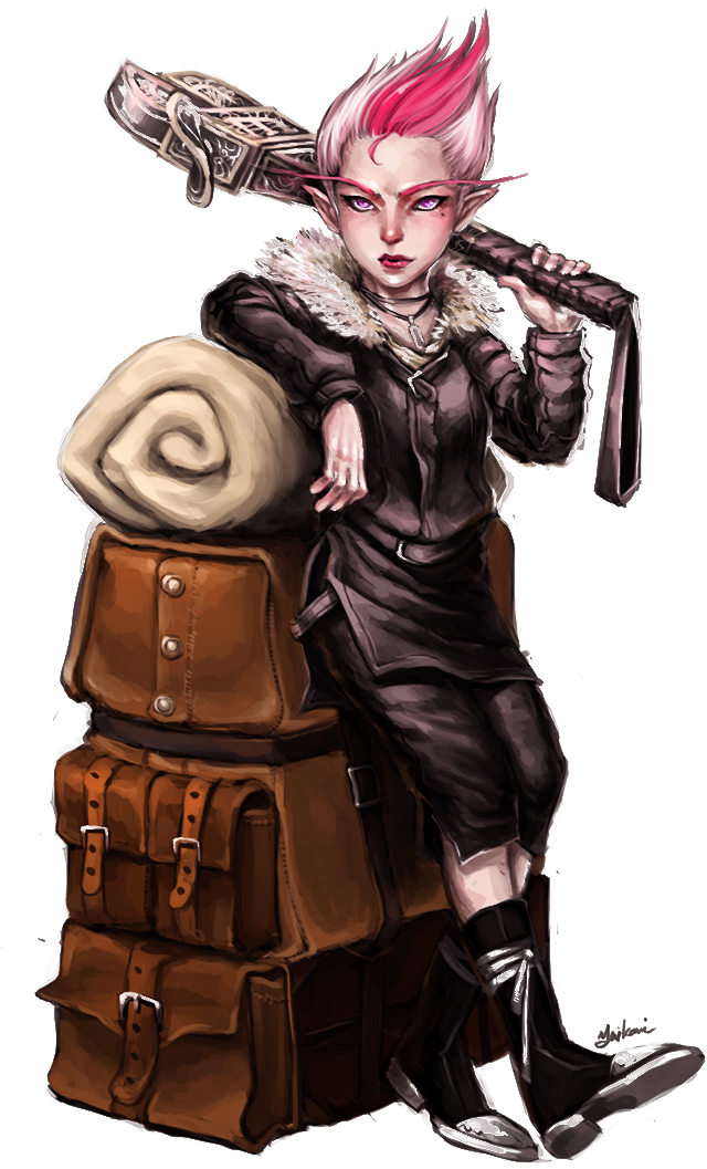 Wise, Scholarly, And Magical - Pathfinder Female Gnome (650x1082), Png Download