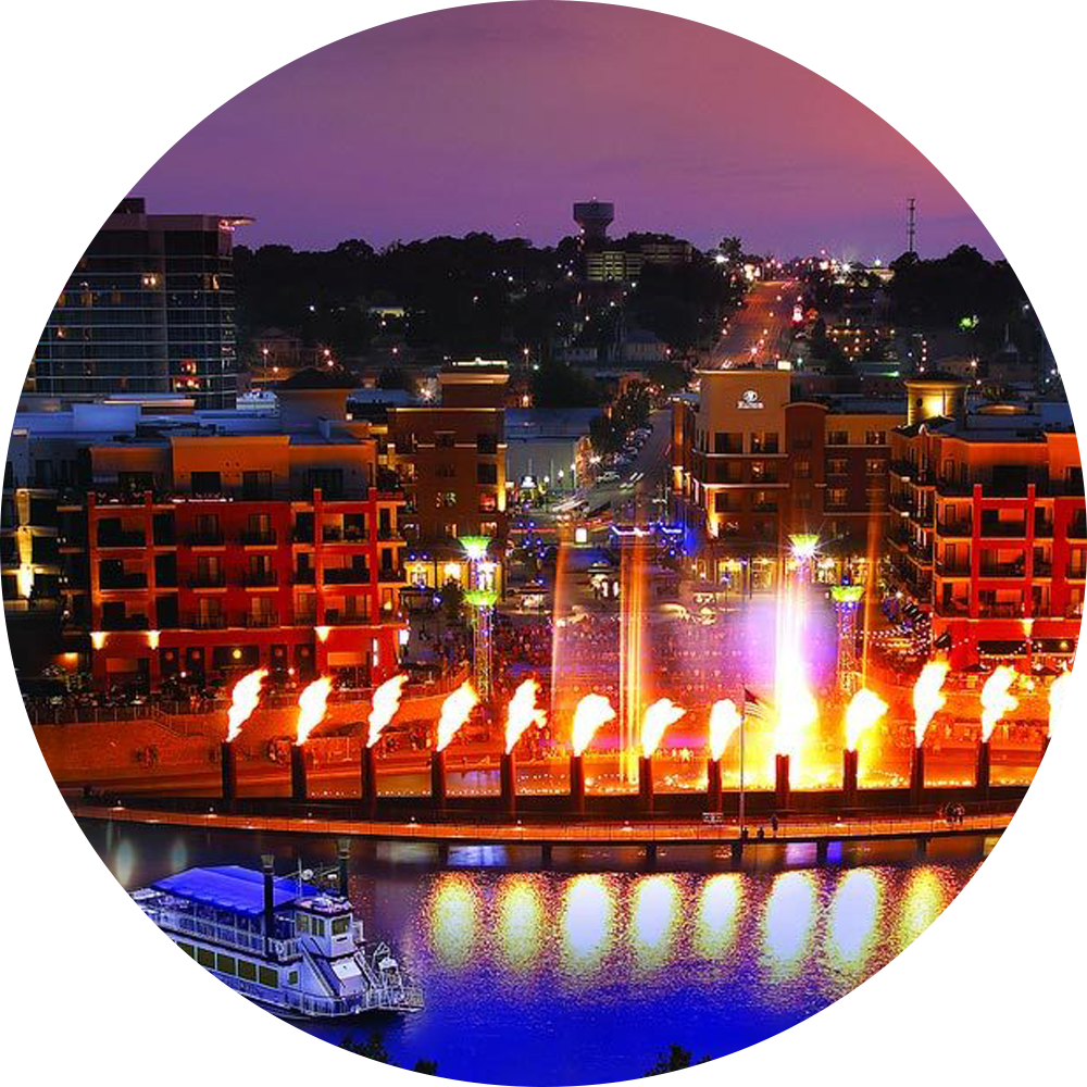 Spotlight Goes To Six New Cities In 2019 - Branson Landing (1000x1000), Png Download