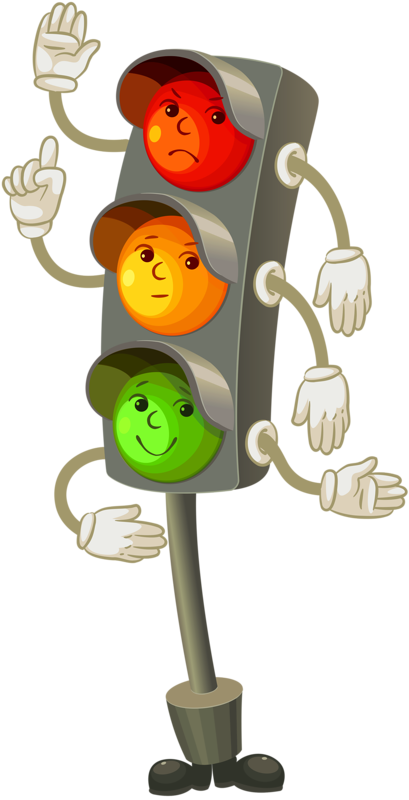13 - Traffic Light With Rules (409x800), Png Download