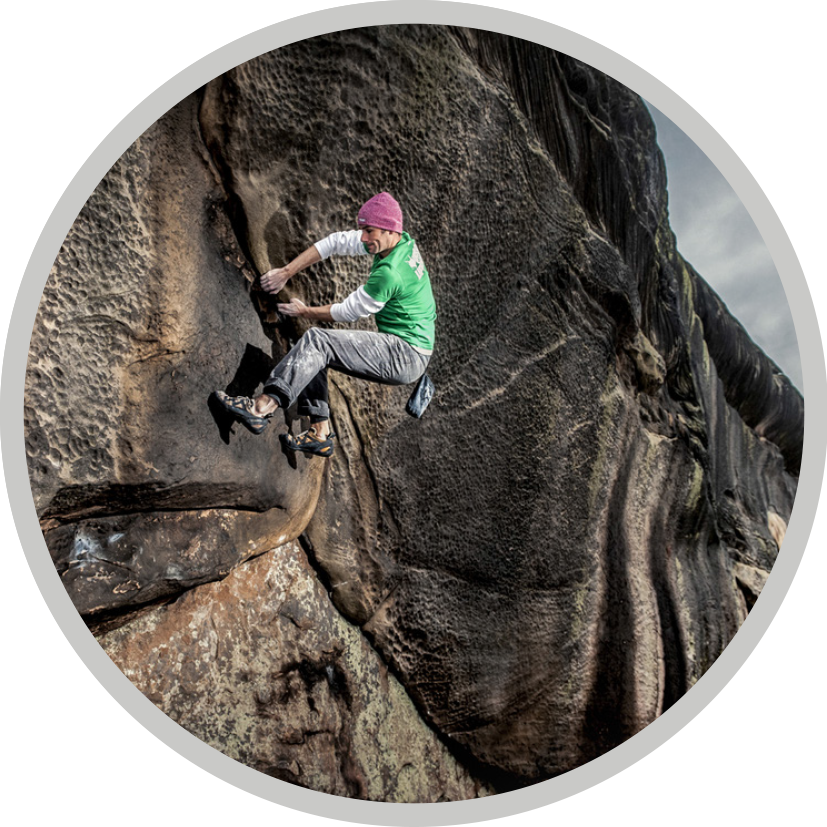 Stu Green - Free Solo Climbing (827x827), Png Download