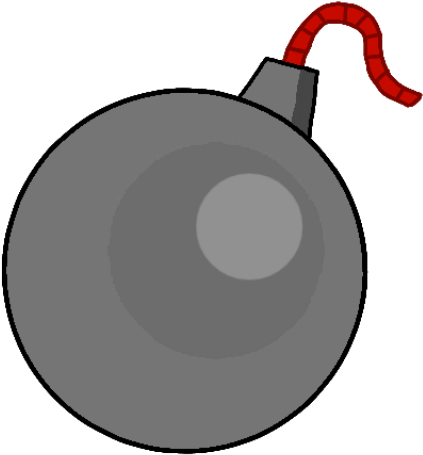 Bomb Clipart Black Object - Clip Art (854x480), Png Download