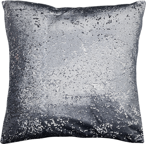 Image For 20x20" Decorative Pillow With Silver Sequins - Cushion (519x804), Png Download