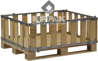 Pallet Collars - Wooden Cage Pallets (350x350), Png Download