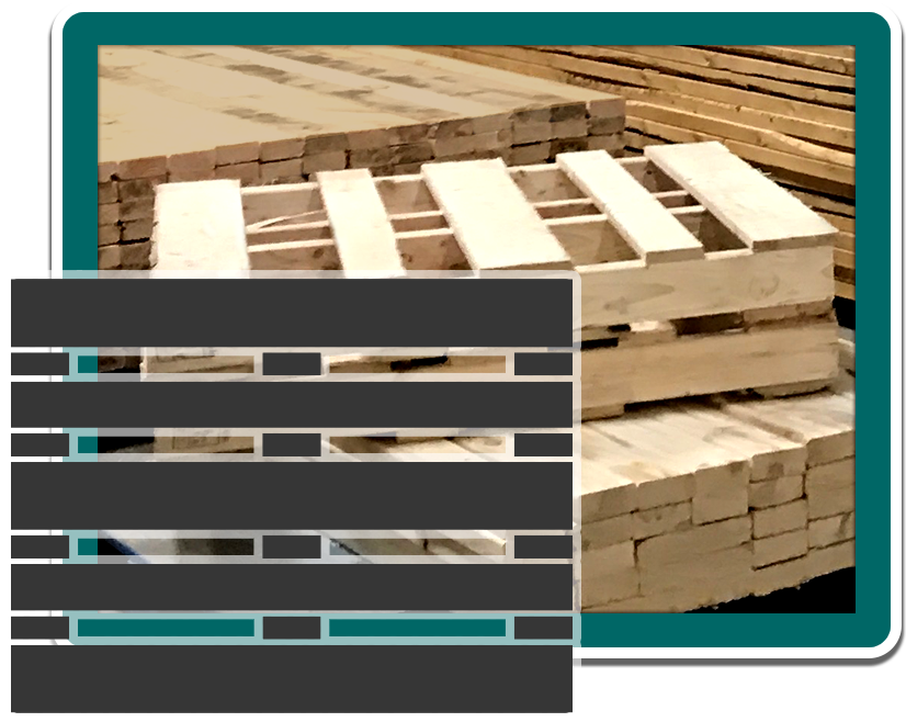Custom Pallets, Skids & Crates - Pallet (833x686), Png Download