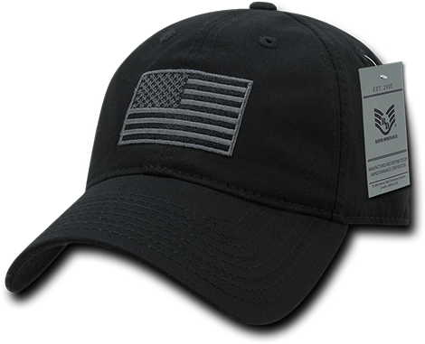 Tactical Operator Cap Black Us Flag Subdued - Rapid Dominance Hats (500x500), Png Download