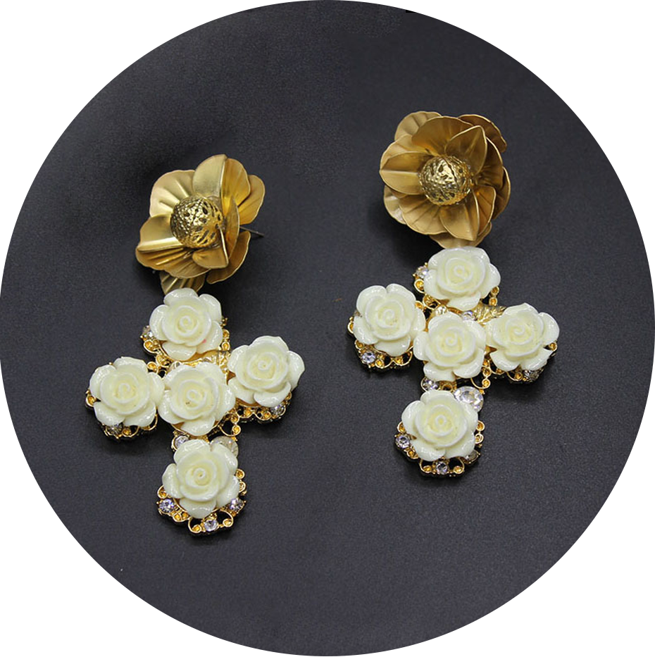 Earrings (930x933), Png Download