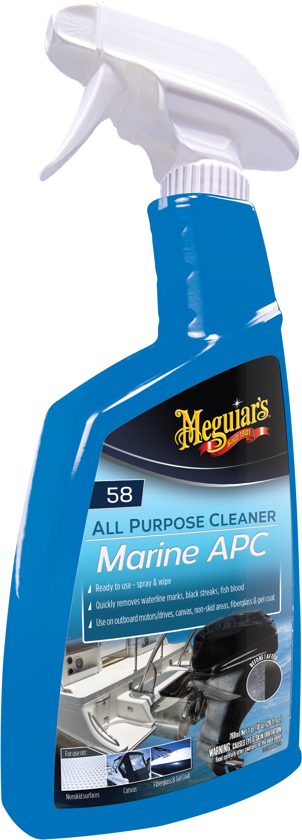 Marine All Purpose Cleaner, 26 Oz - Meguiar's Pontoon Series Aluminum Protectant (3000x3000), Png Download