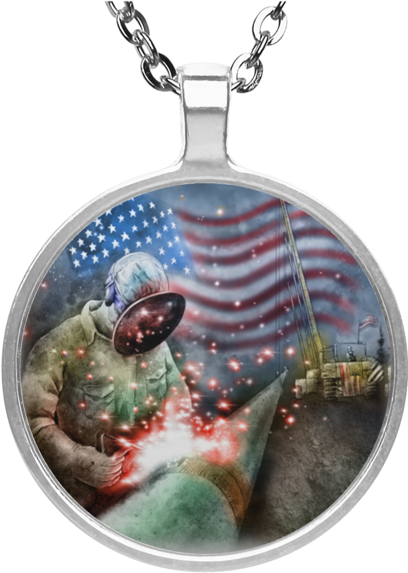 Custom Welding Circle Necklace - Husky Christmas Wreath Round Pendant Necklace (1155x1155), Png Download