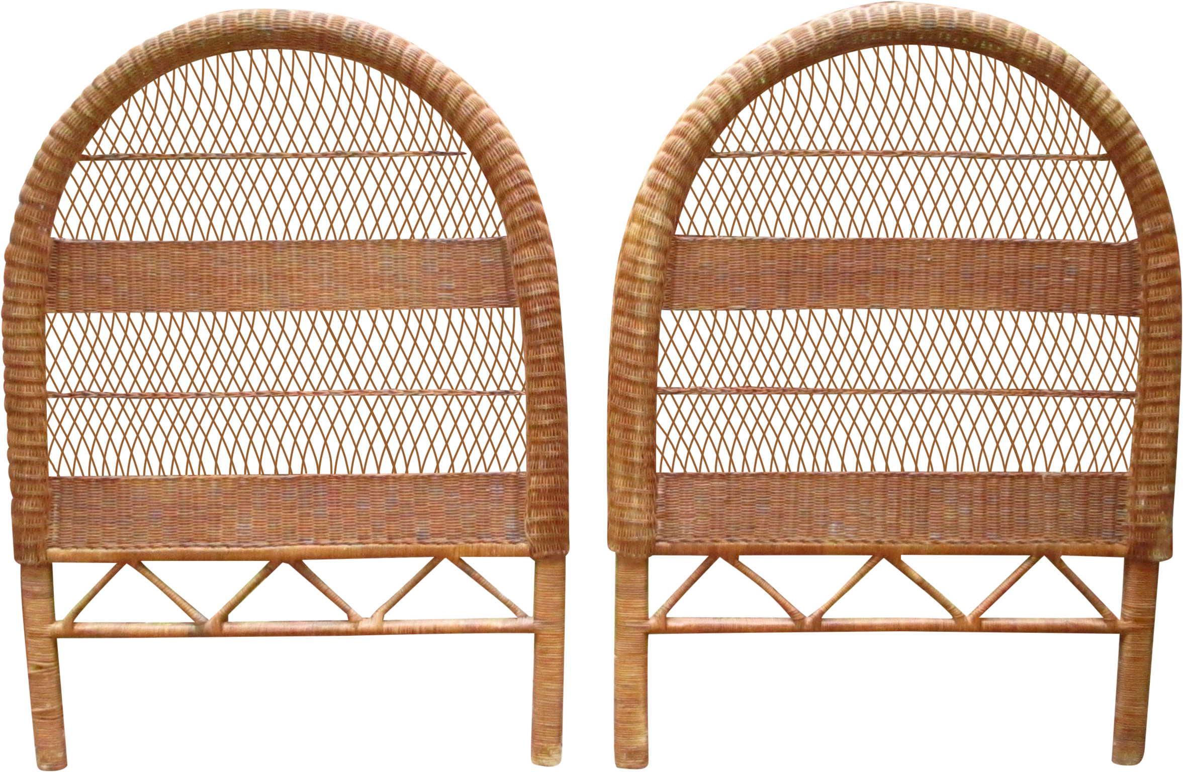 Vintage Wicker Bentwood Twin Headboards Pair Png Bent - Wellington Zoo (2560x1920), Png Download
