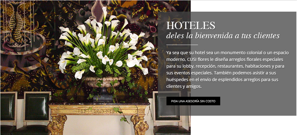 Cusi Logrará Que Nuestros Clientes Corporativos O Privados - Arreglo Floral De Hoteles (985x466), Png Download