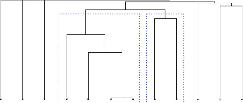 Dotted Line Boxes Show Two Clusters Groups - Diagram (850x360), Png Download