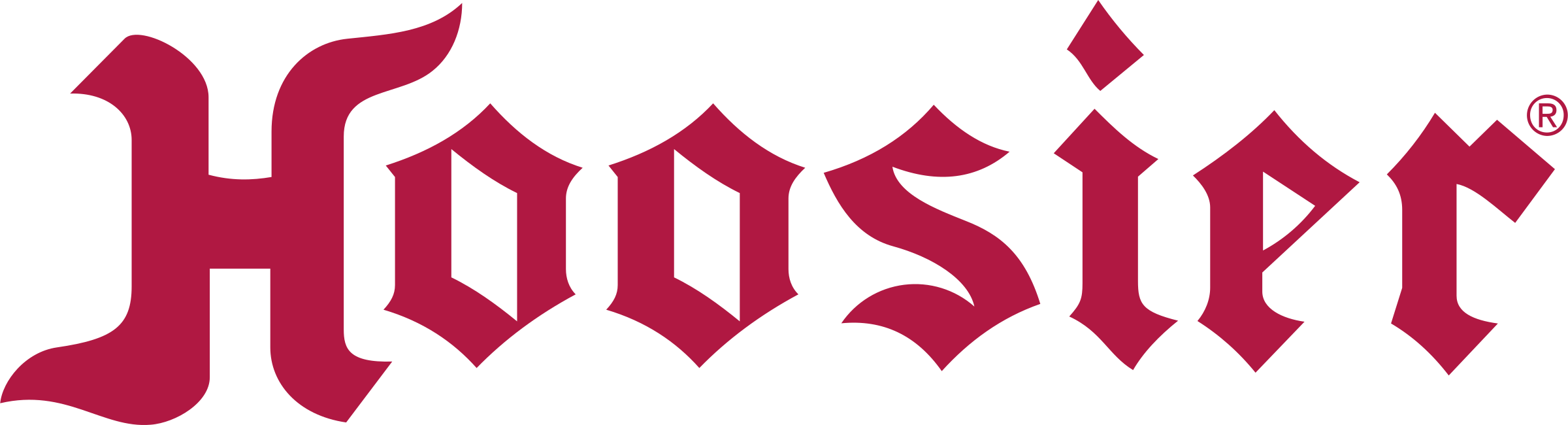 Hoosier Tire Logo Png Transparent - Hoosier Tires Logo (2400x650), Png Download