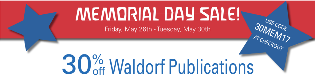 Memorial Day Sale Waldorf Publications - Blog (1024x310), Png Download