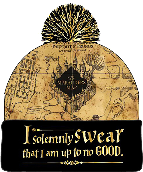 New Harry Potter Marauders Map Hat, Gifts (600x600), Png Download