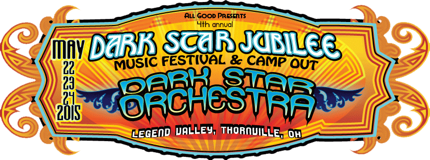 Camp Out At The Dark Star Jubilee Memorial Day Weekend - Dark Star Jubilee 2014 (840x313), Png Download