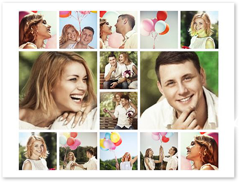 Collage Acrylic Prints Top - Matrimonios Comprometidos (10 Ways To Say I Love You (510x417), Png Download