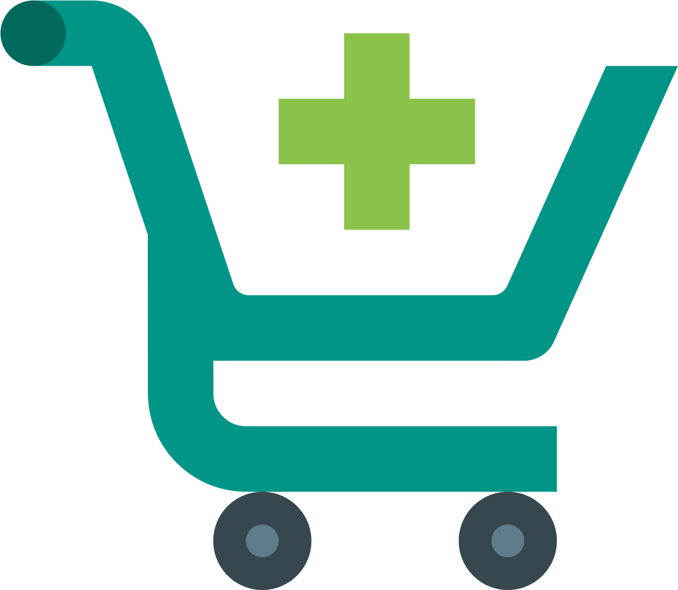 Agregar A Carrito De Compras Icon - Cart Icon Flat Png (1600x1600), Png Download