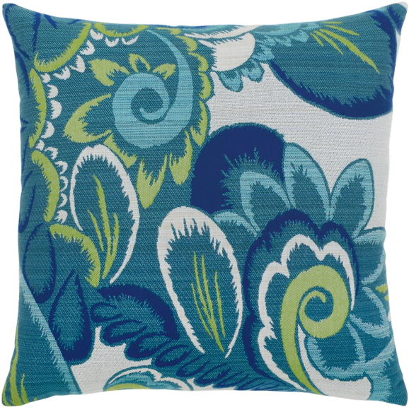 Elaine Smith Pillows Floral Wave - 20 Inch. X 20 Inch. (800x800), Png Download