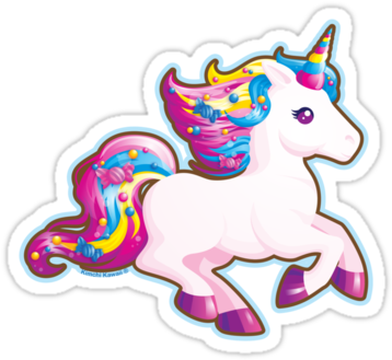 #kawaii Magical Candy #unicorn By #kimchikawaii #cute - Candy Unicorn (375x360), Png Download