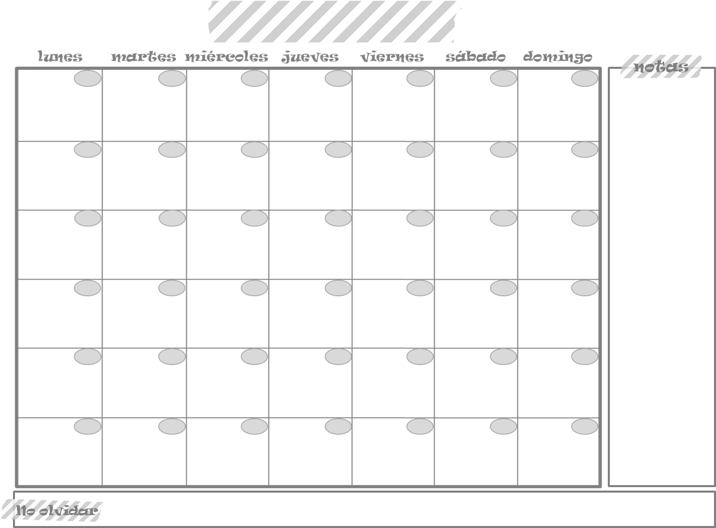 Calendario Para Rellenar En Word Espaol - Divided (1442x1080), Png Download