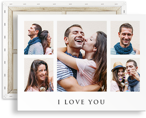 Collage Canvas Top - Fotocollage Leinwand (499x385), Png Download