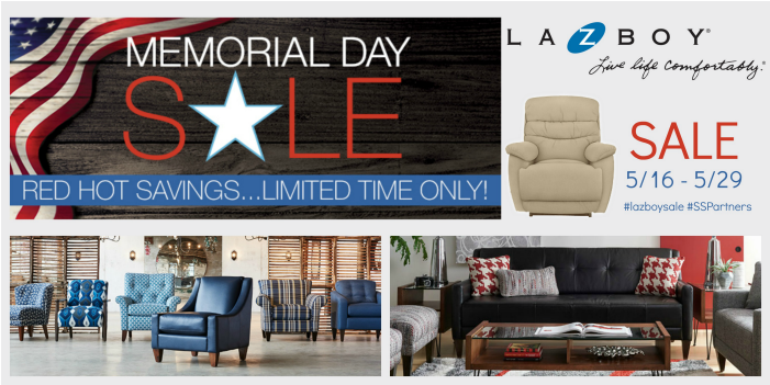 La Z Boy's Annual Memorial Day Sale Ad - La-z-boy (1100x550), Png Download