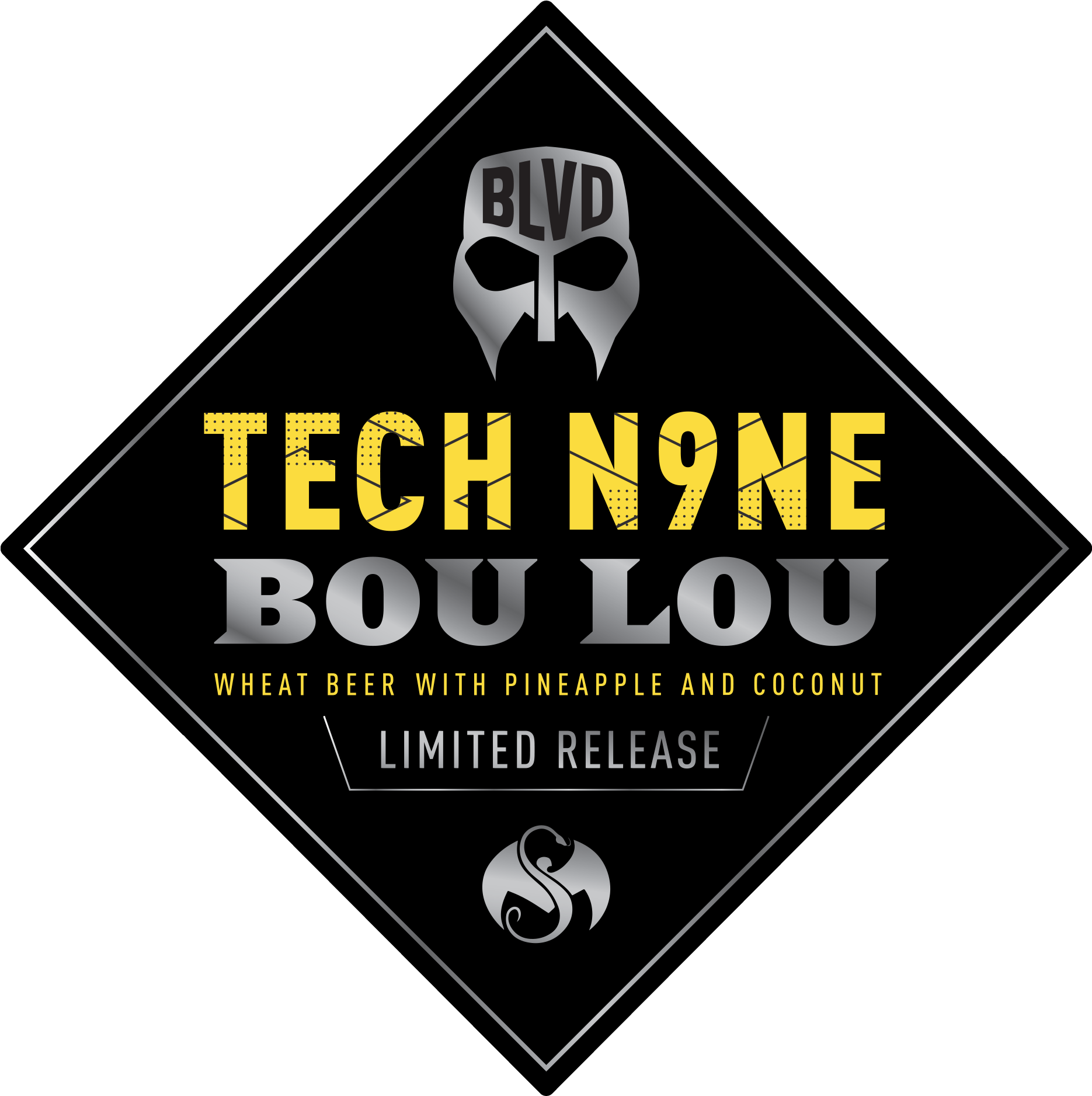 Bou Lou - Tech N9ne Bou Lou Beer (1869x2043), Png Download